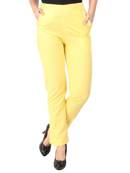 button detail flat front trouser - 15775308 - Very Small Image - 1