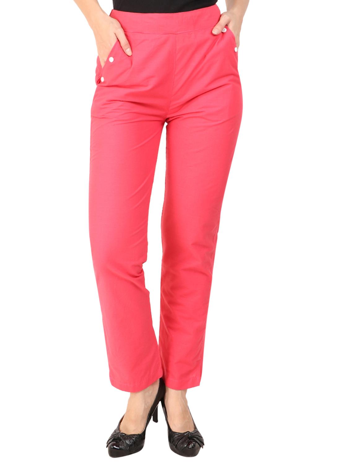 button detail flat front trouser - 15775320 - Zoom Image - 1