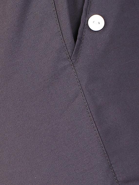button detail flat front trouser - 15775329 - Zoom Image - 4