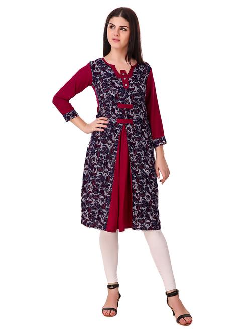 straight printed kurta - 15775349 - Standard Image - 1