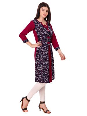 straight printed kurta - 15775349 - Standard Image - 2