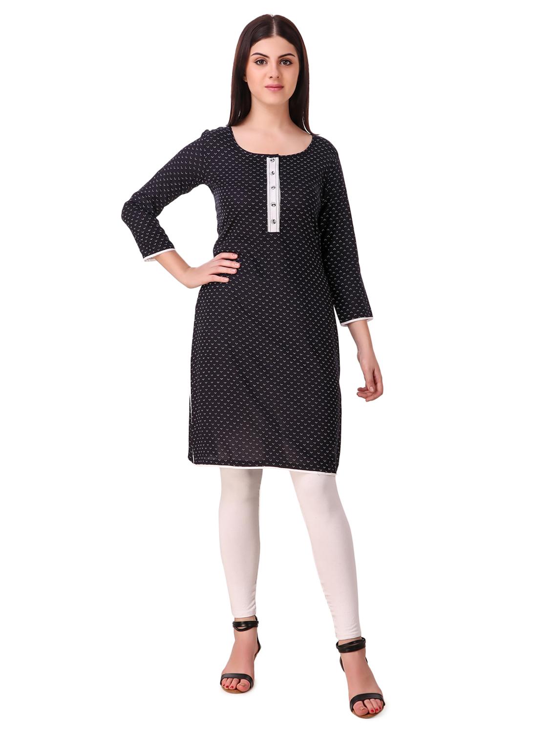 straight printed kurta - 15775350 - Zoom Image - 1