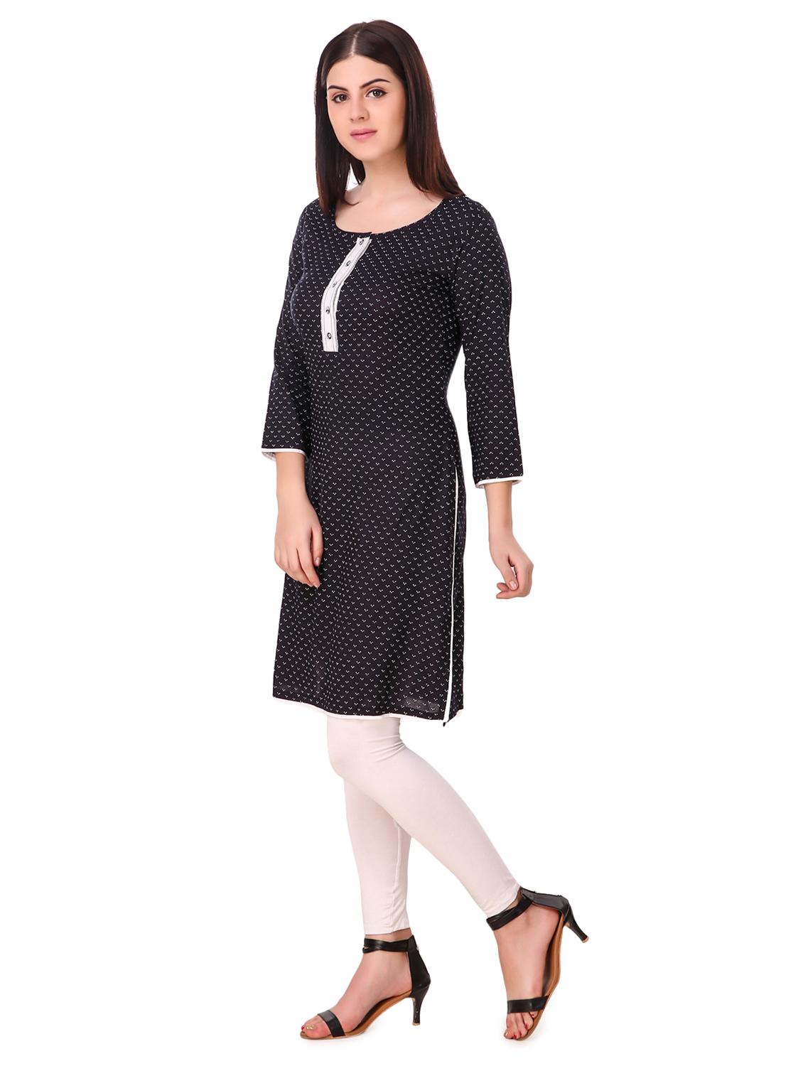 straight printed kurta - 15775350 - Zoom Image - 2