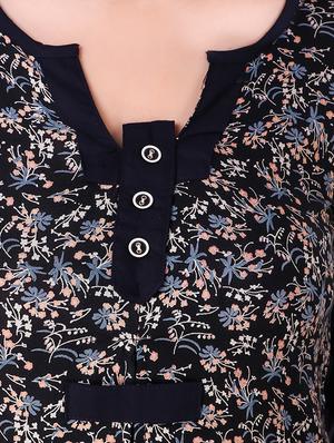 printed a-line kurta - 15775351 - Standard Image - 4