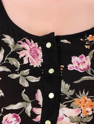 cold shoulder a-line kurta - 15775352 - Standard Image - 4