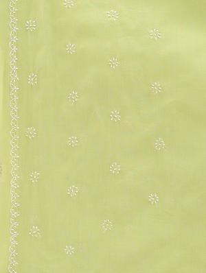 green chikankari saree - 15775354 - Standard Image - 3