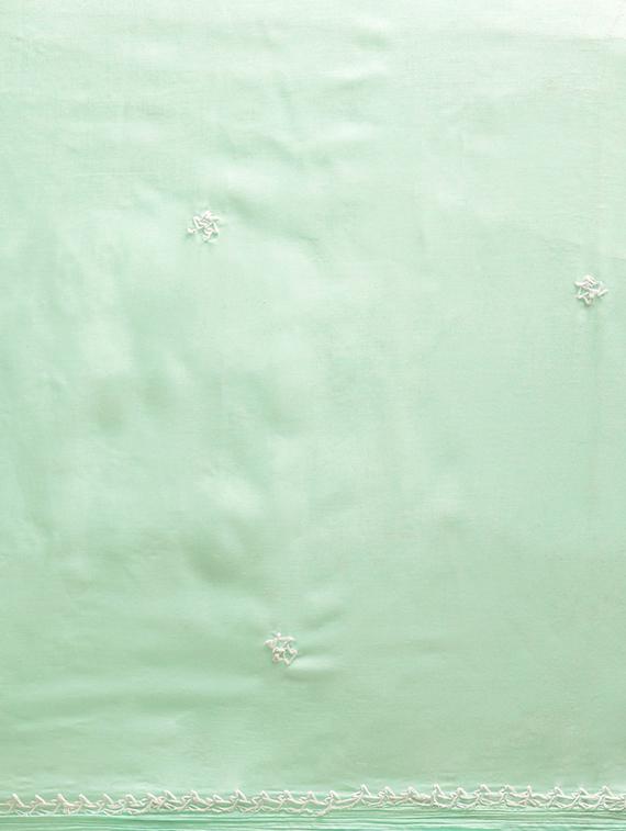 sea green chikankari saree - 15775359 - Zoom Image - 4