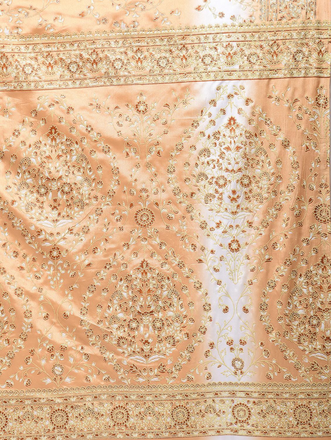floral embroidered saree with blouse - 15775365 - Zoom Image - 5