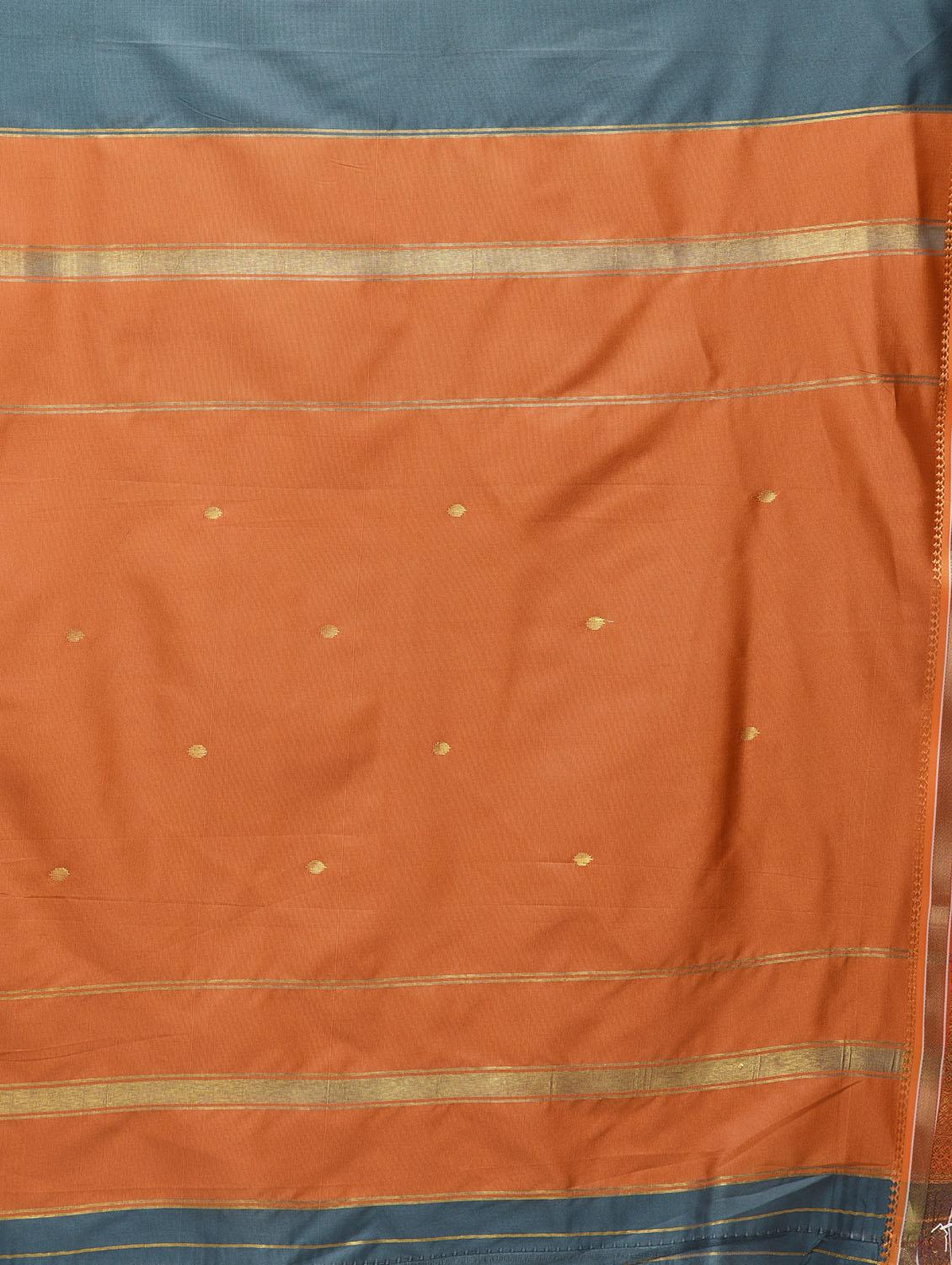 contrast border self design saree with blouse - 15775396 - Zoom Image - 5