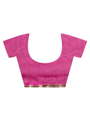 floral printed saree with blouse - 15775418 - Standard Image - 5