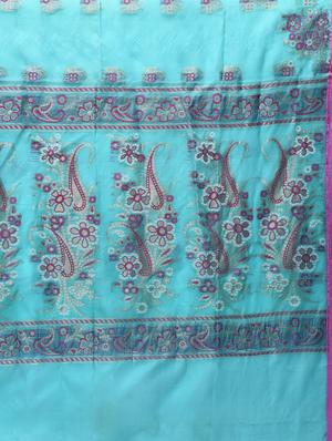 ethnic motif embroidered saree with blouse - 15775431 - Standard Image - 5