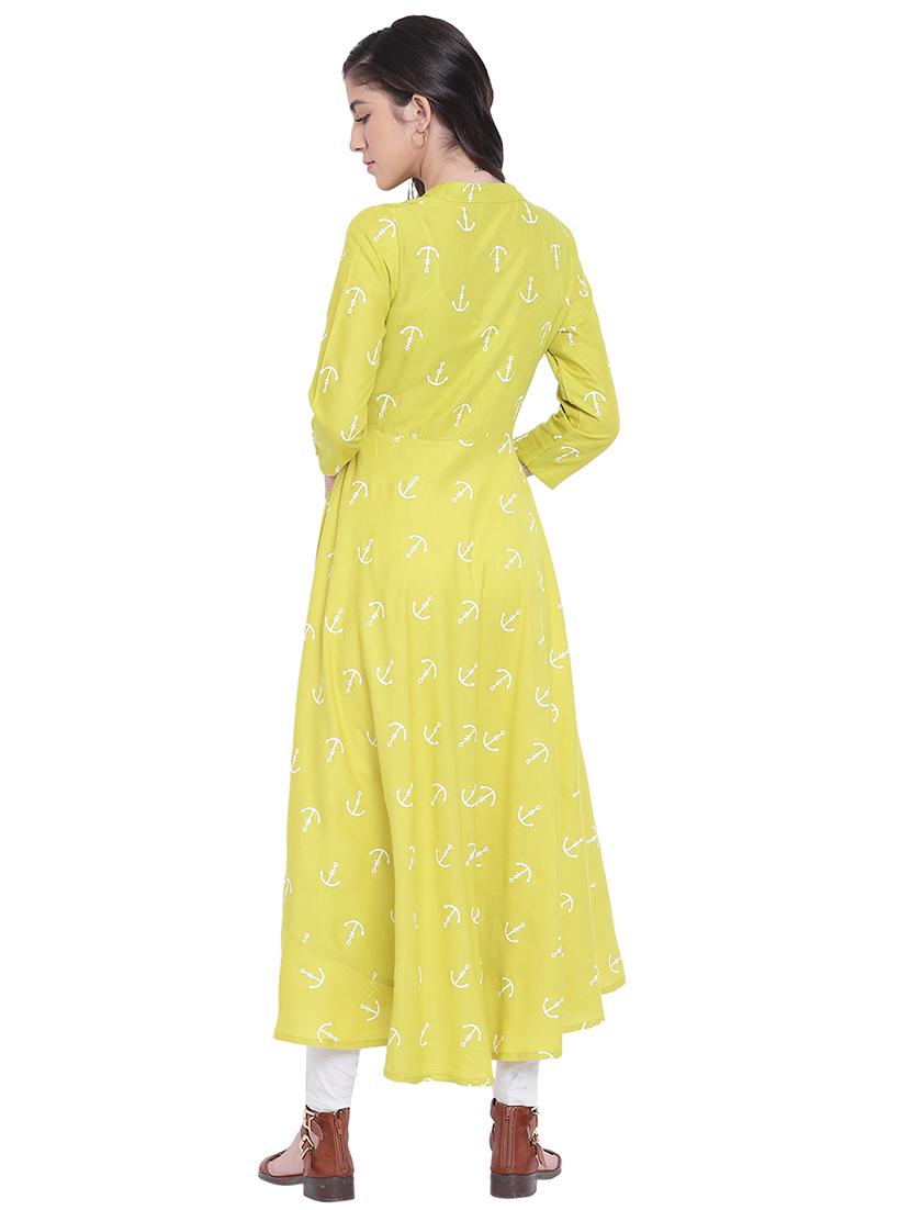 a-line printed kurta - 15775553 - Zoom Image - 3