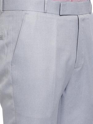 grey polyester blend flat front formal trouser - 15775658 - Standard Image - 5