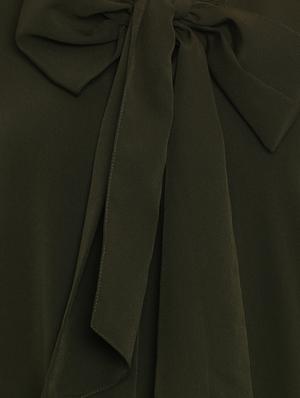 bow-tie pleated back high-low top - 15775679 - Standard Image - 5