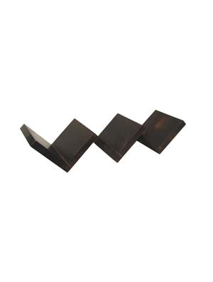 desi karigar black wooden handmade w shaped zigzag book shelf - 15776020 - Standard Image - 3