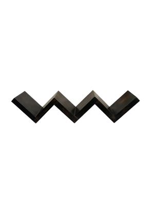 desi karigar black wooden handmade w shaped zigzag book shelf - 15776020 - Standard Image - 4