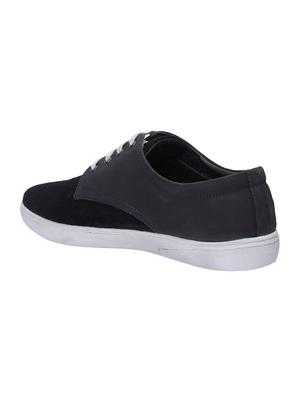blue leather lace up sneakers - 15776671 - Standard Image - 3
