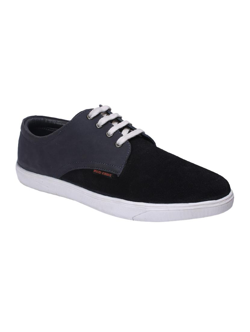 blue leather lace up sneakers - 15776671 - Zoom Image - 1