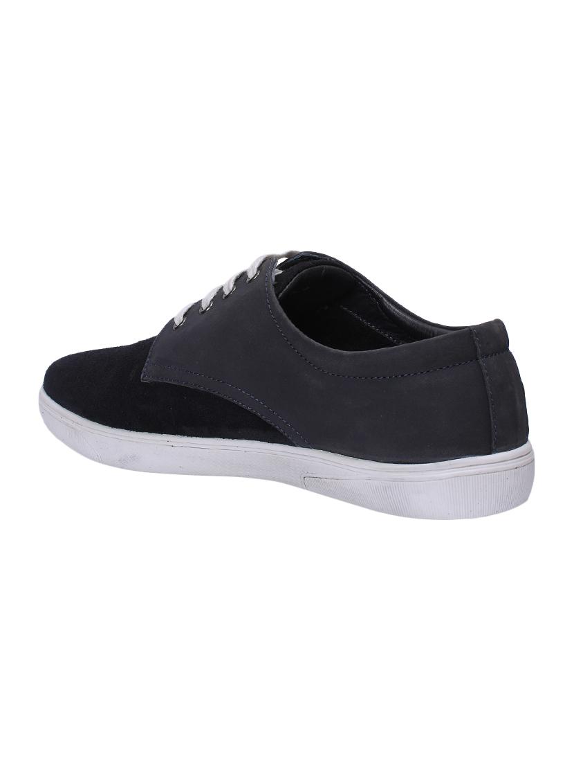 blue leather lace up sneakers - 15776671 - Zoom Image - 3