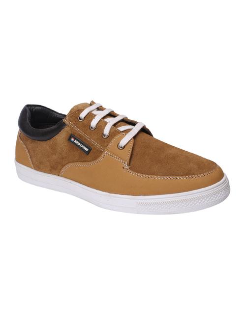 tan suede lace up sneakers - 15776679 - Standard Image - 1
