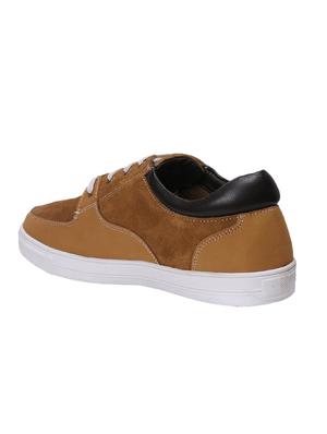 tan suede lace up sneakers - 15776679 - Standard Image - 3