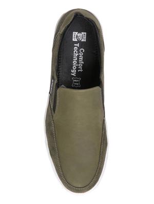green suede causal slip ons - 15776682 - Standard Image - 4