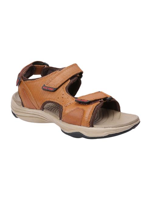 tan leather back strap floaters - 15776685 - Standard Image - 1