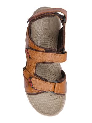 tan leather back strap floaters - 15776685 - Standard Image - 4