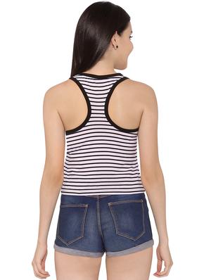 striped racer back tee - 15776784 - Standard Image - 3