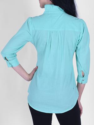 frilled neck detail top - 15776811 - Standard Image - 3
