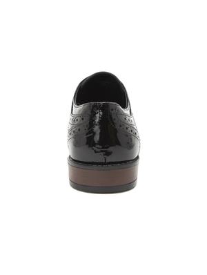 black patent leather lace-up derbys - 15776830 - Standard Image - 3