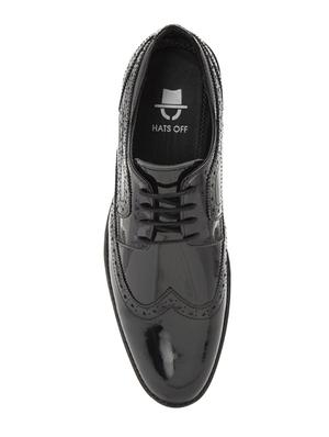 black patent leather lace-up derbys - 15776830 - Standard Image - 4