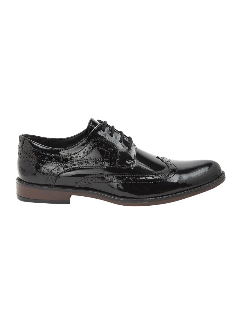 black patent leather lace-up derbys - 15776830 - Zoom Image - 2