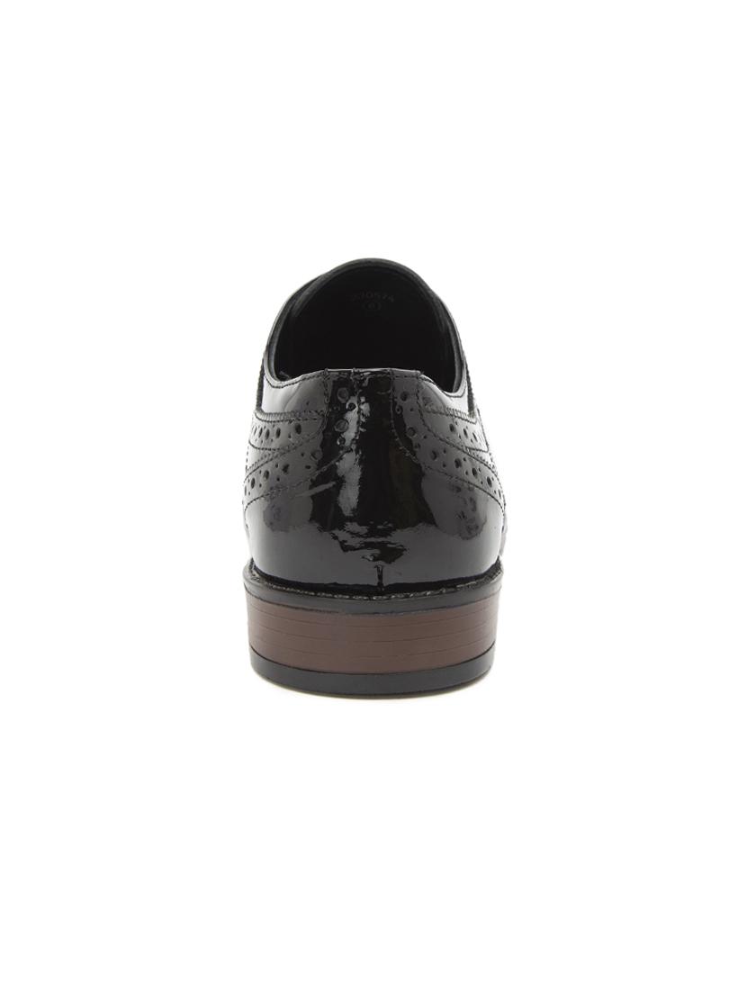 black patent leather lace-up derbys - 15776830 - Zoom Image - 3