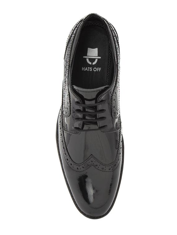 black patent leather lace-up derbys - 15776830 - Zoom Image - 4