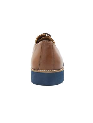 tan leather lace-up derbys - 15776835 - Standard Image - 3
