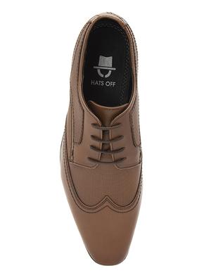 tan leather lace-up derbys - 15776837 - Standard Image - 4