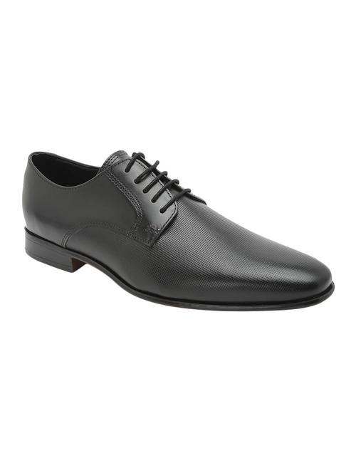 black leather lace-up derbys - 15776840 - Standard Image - 1