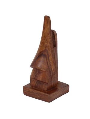 desi karigar unique hand carved rosewood nose-shaped eyeglass spectacle holder (set of 3) - 15776919 - Standard Image - 2