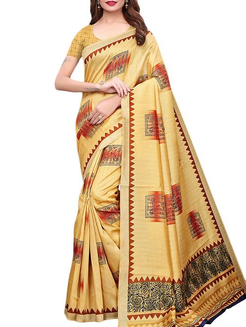 Bhagalpuri Printed Saree with blouse - 15777529 - Standard Image - 1