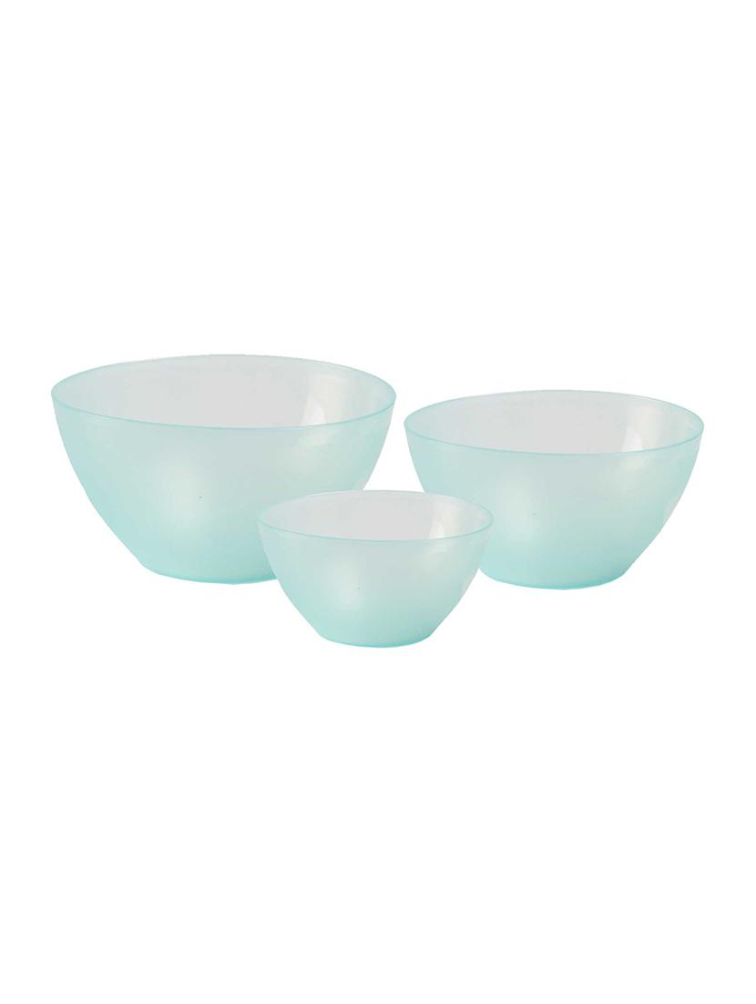 incrizma 3 piece nested polypropylene mixing bowl set (green) - 15778018 - Zoom Image - 1