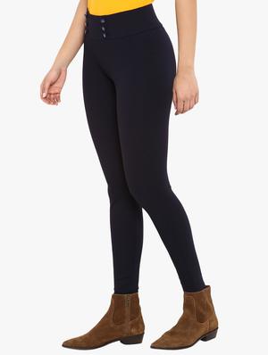 button detail waist jeggings - 15778495 - Standard Image - 2