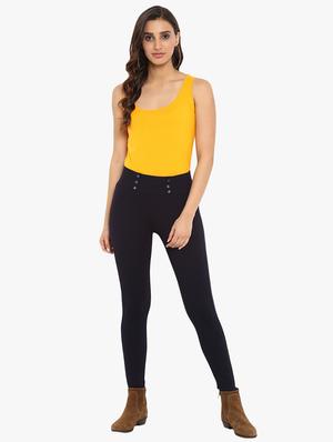 button detail waist jeggings - 15778495 - Standard Image - 4