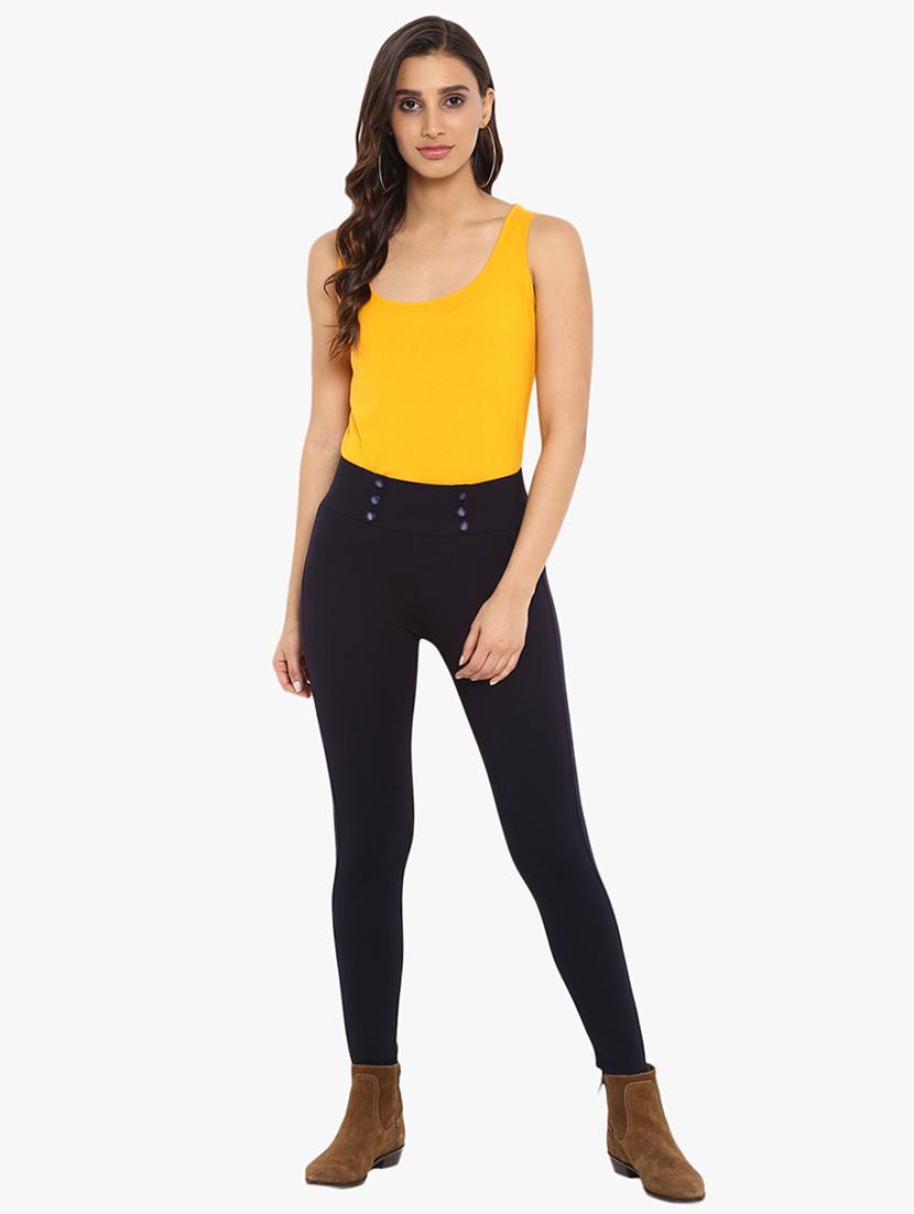 button detail waist jeggings - 15778495 - Zoom Image - 4