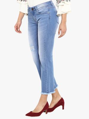 frayed distressed bootcut jeans - 15778539 - Standard Image - 2