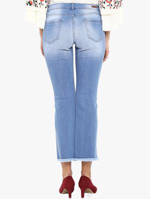 frayed distressed bootcut jeans - 15778539 - Standard Image - 3