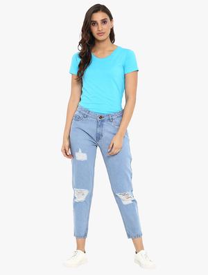 distressed boyfriend jeans - 15778541 - Standard Image - 4