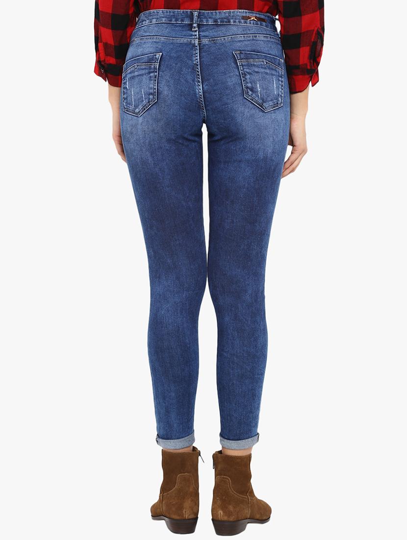 turn-up hem distressed jeans - 15778543 - Zoom Image - 3