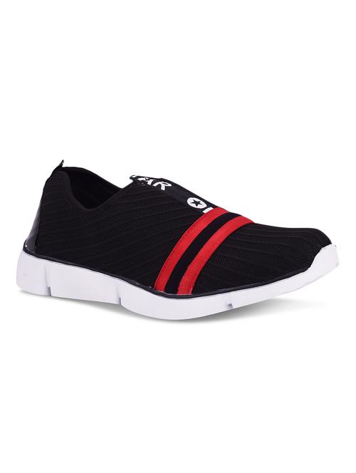 black mesh slip on sport shoes - 15778792 - Standard Image - 1