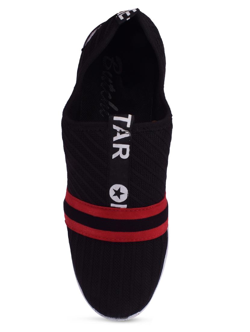 black mesh slip on sport shoes - 15778792 - Zoom Image - 4